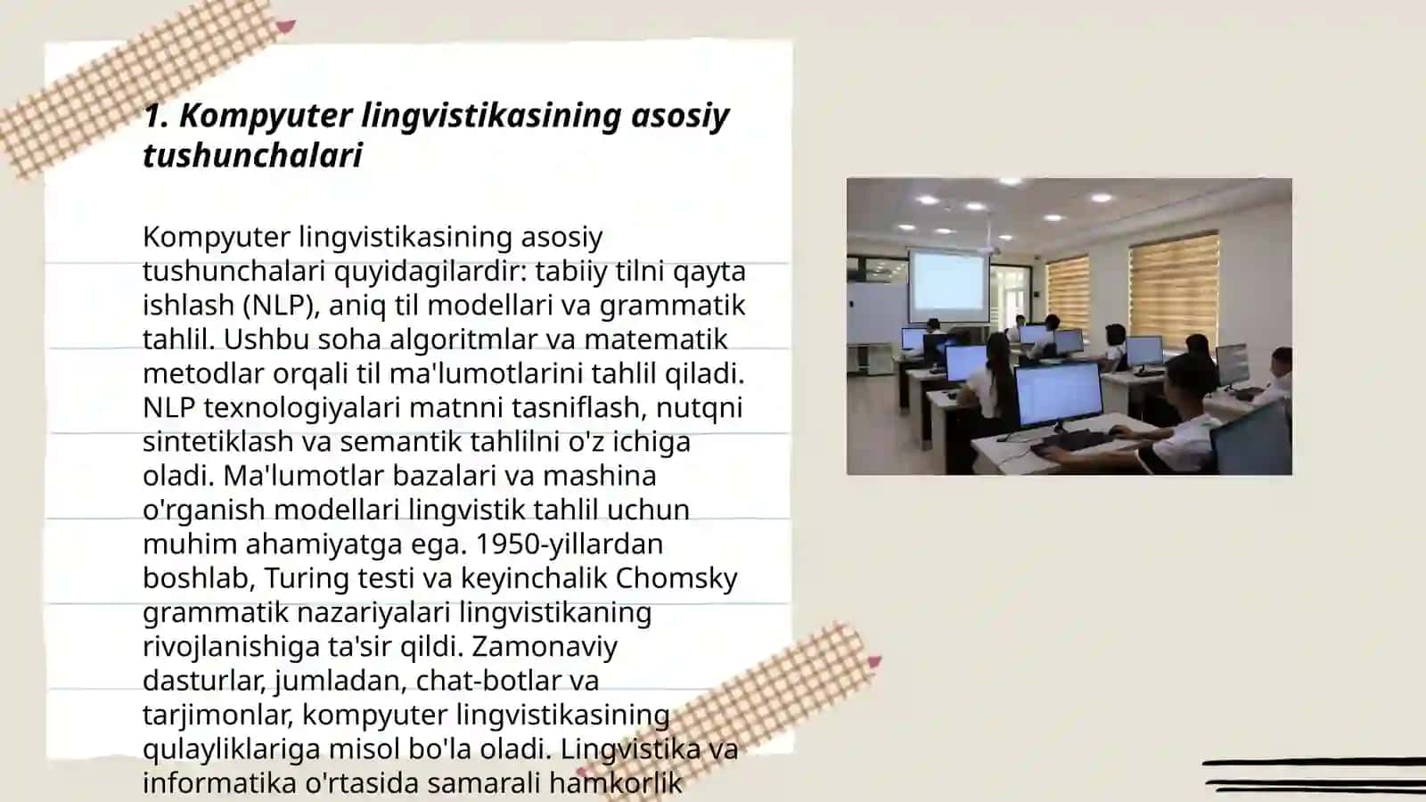 Kompyuter lingvistikasi.Tillarni intensiv o'rganish dasturlari 3