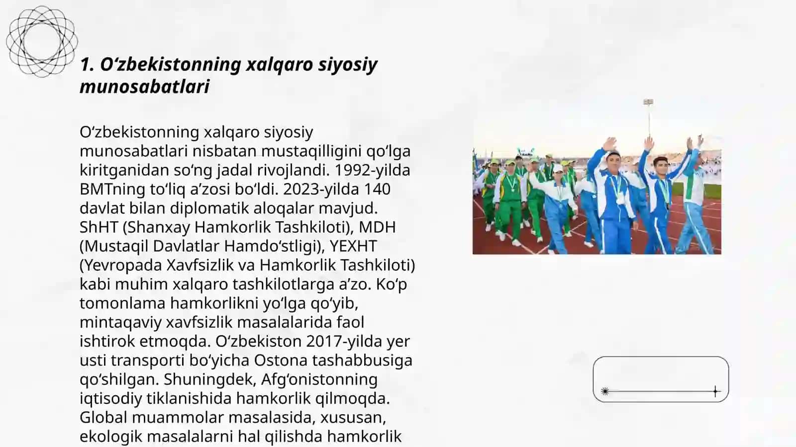 O‘zbekiston jahonga yuz tutmoqda 3