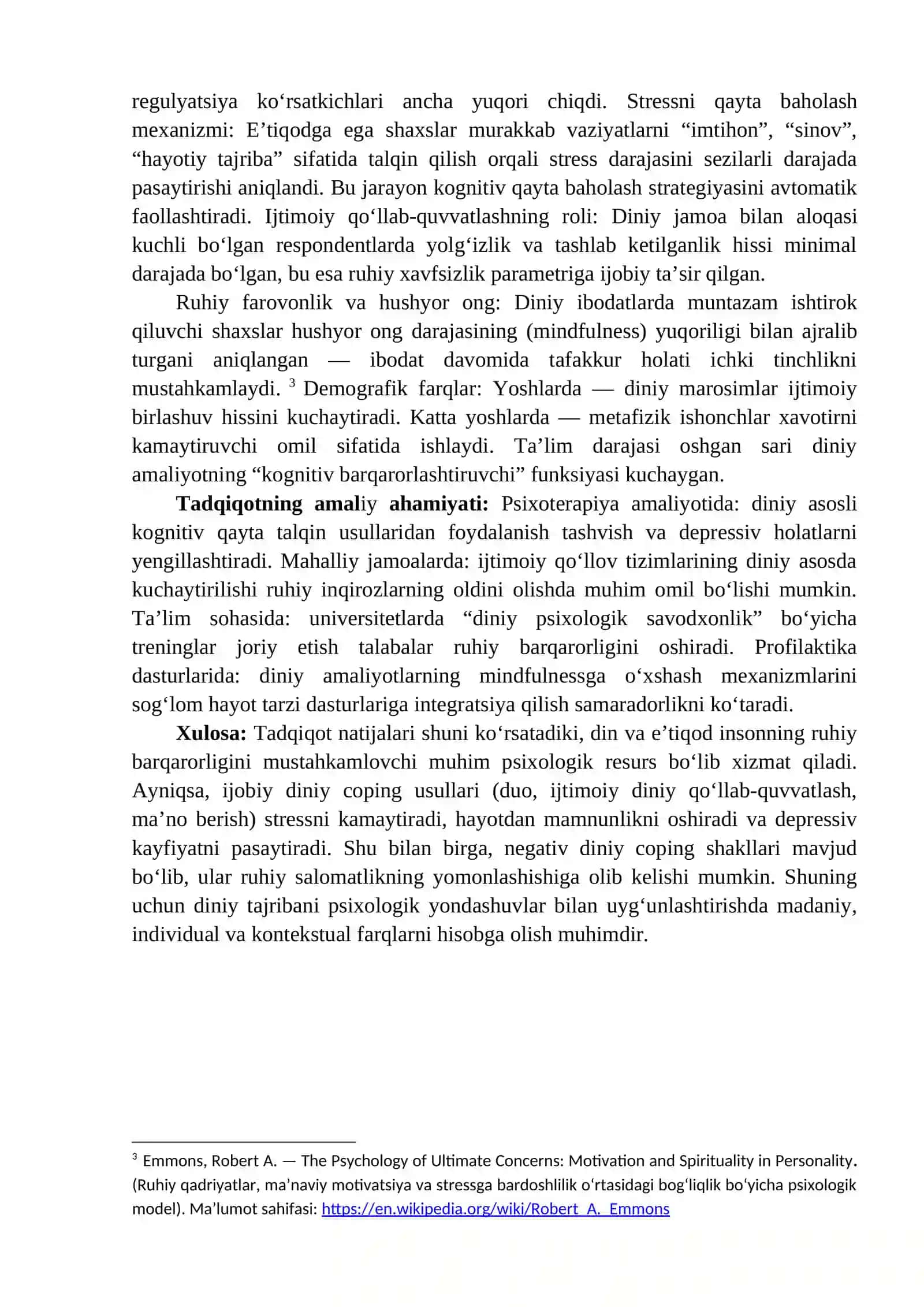 Tadqiqotlar tahlili din psixologiyasi 3