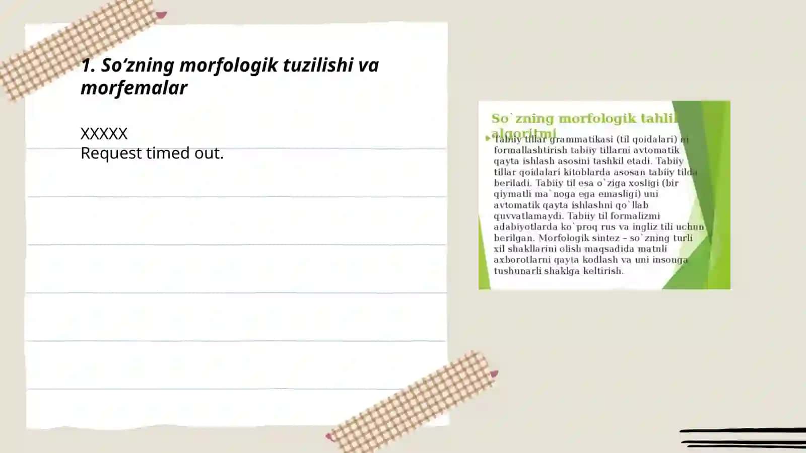 Sózlarning sintaktik va morfologik shakllari 3