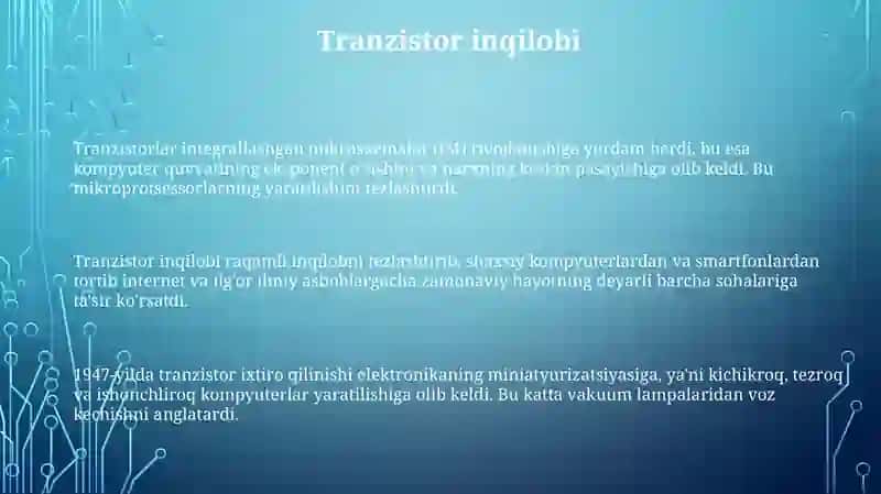 Kompyuter tizimlarining tarixi va rivojlanishi 3