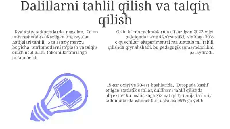 Pedagogikada Ilmiy tadqiqot va ijod tizimida dalil 3