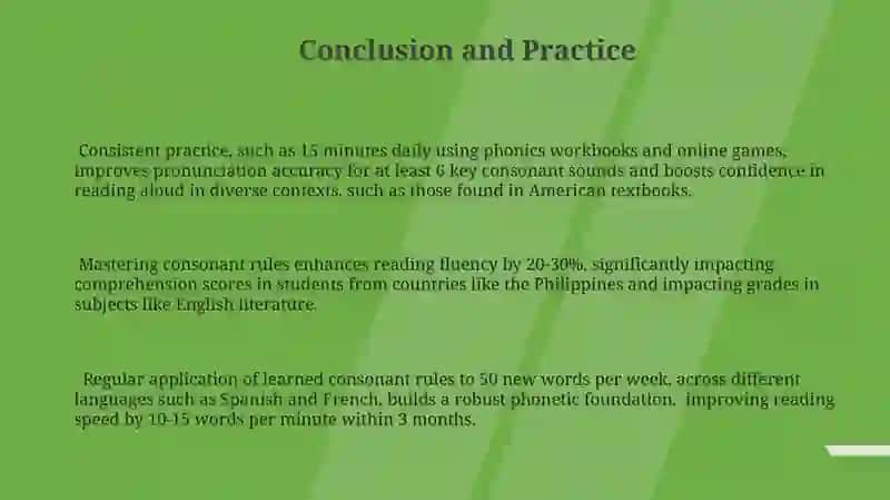 Reading rules of consonants 3