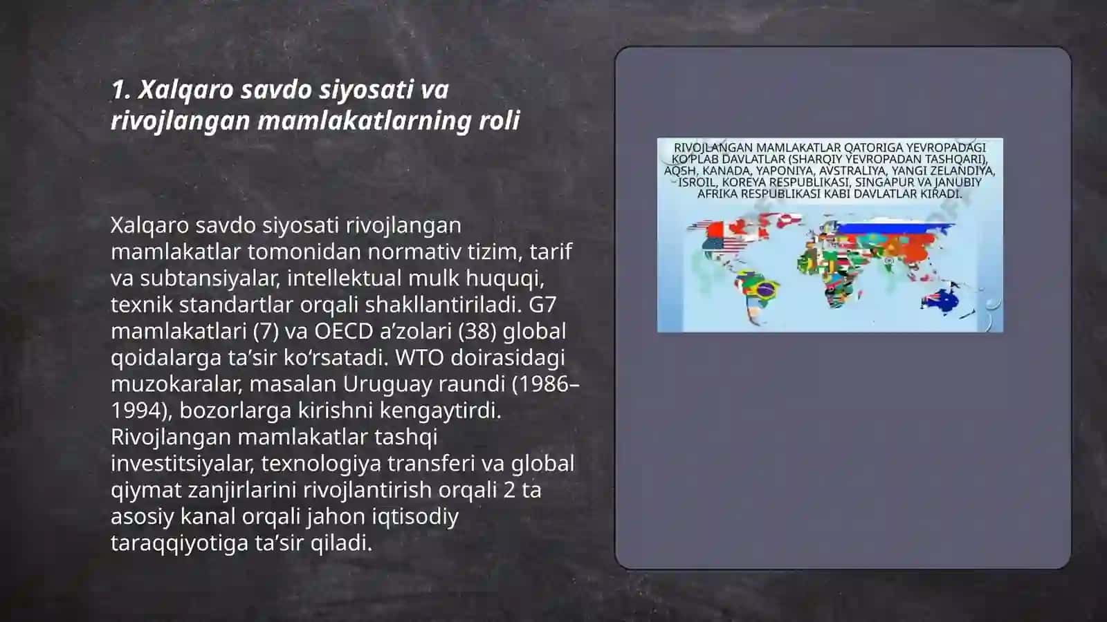 jahon iqtisodiy taraqqiyotida rivojlangan mamlakatlarning roli 3