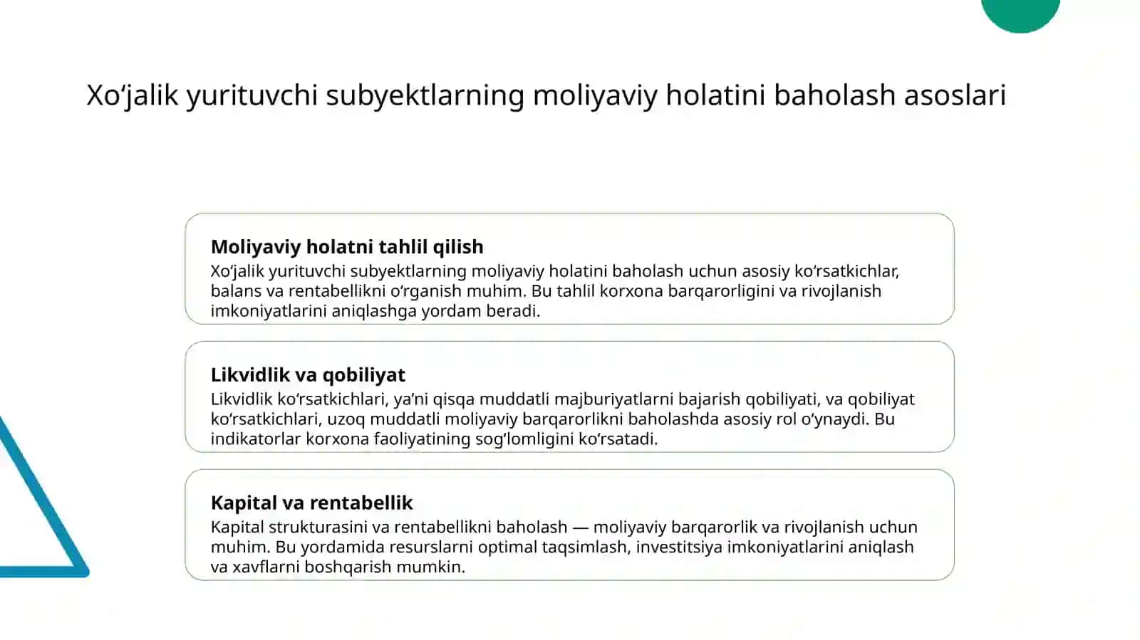 Xoʻjalik yurituvchi subyektlar moliyasi 3