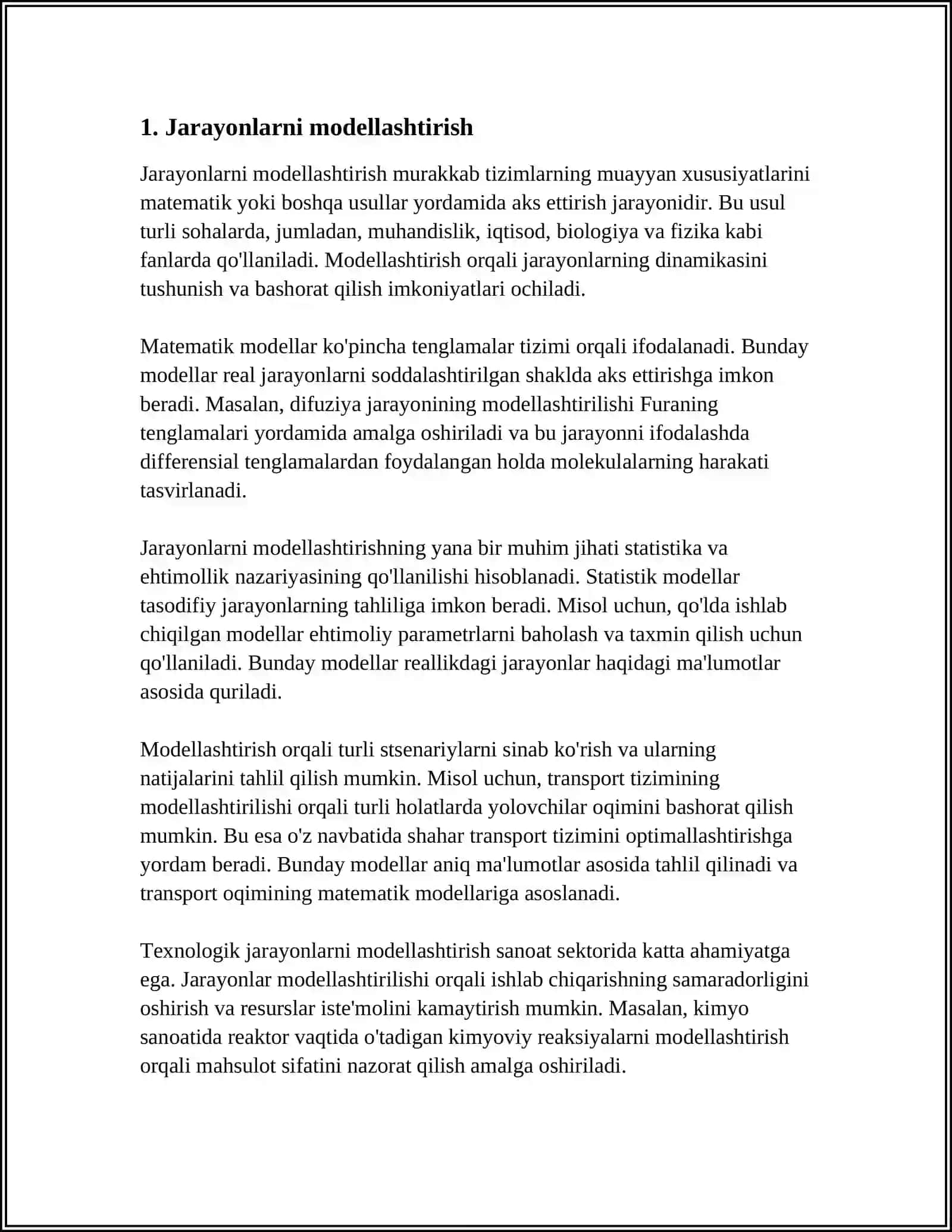 JARAYON VA OPERATSIALARNI TAKOMILLLASHTIRISH TAMOYILLARI 3
