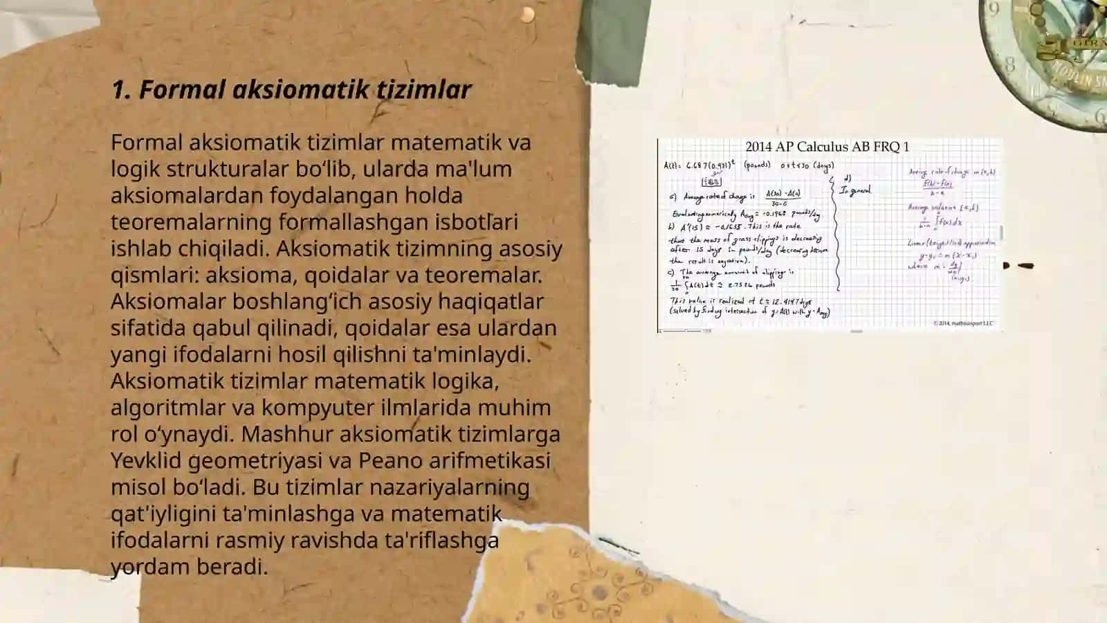 Formal aksiomatik nazariya mulohazalar hisobi 3