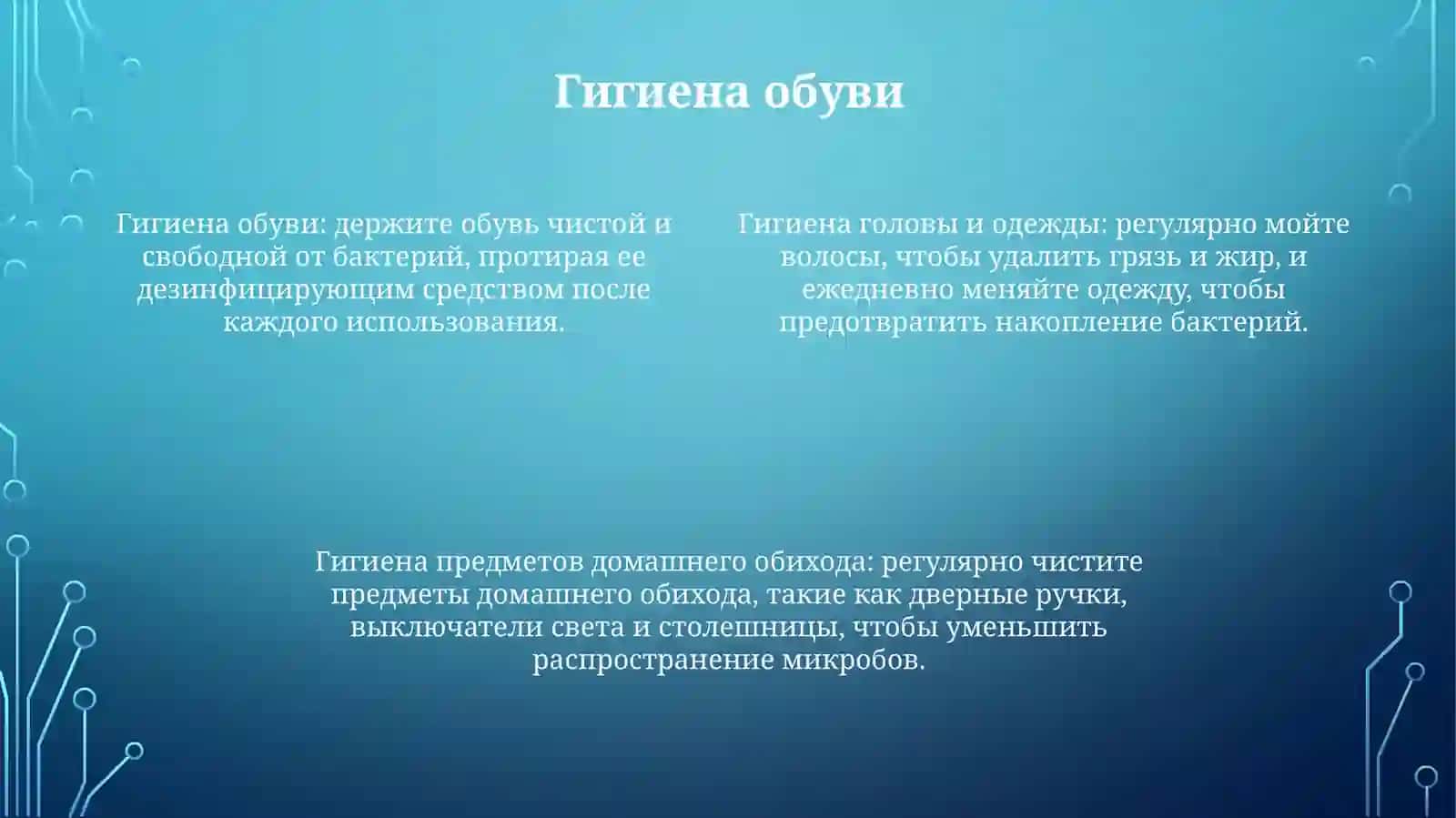 Гигиена Одежды Головы И Обуви 3