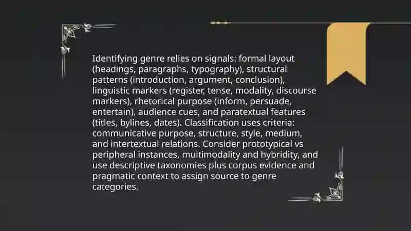 Working with genres of various written sources 3