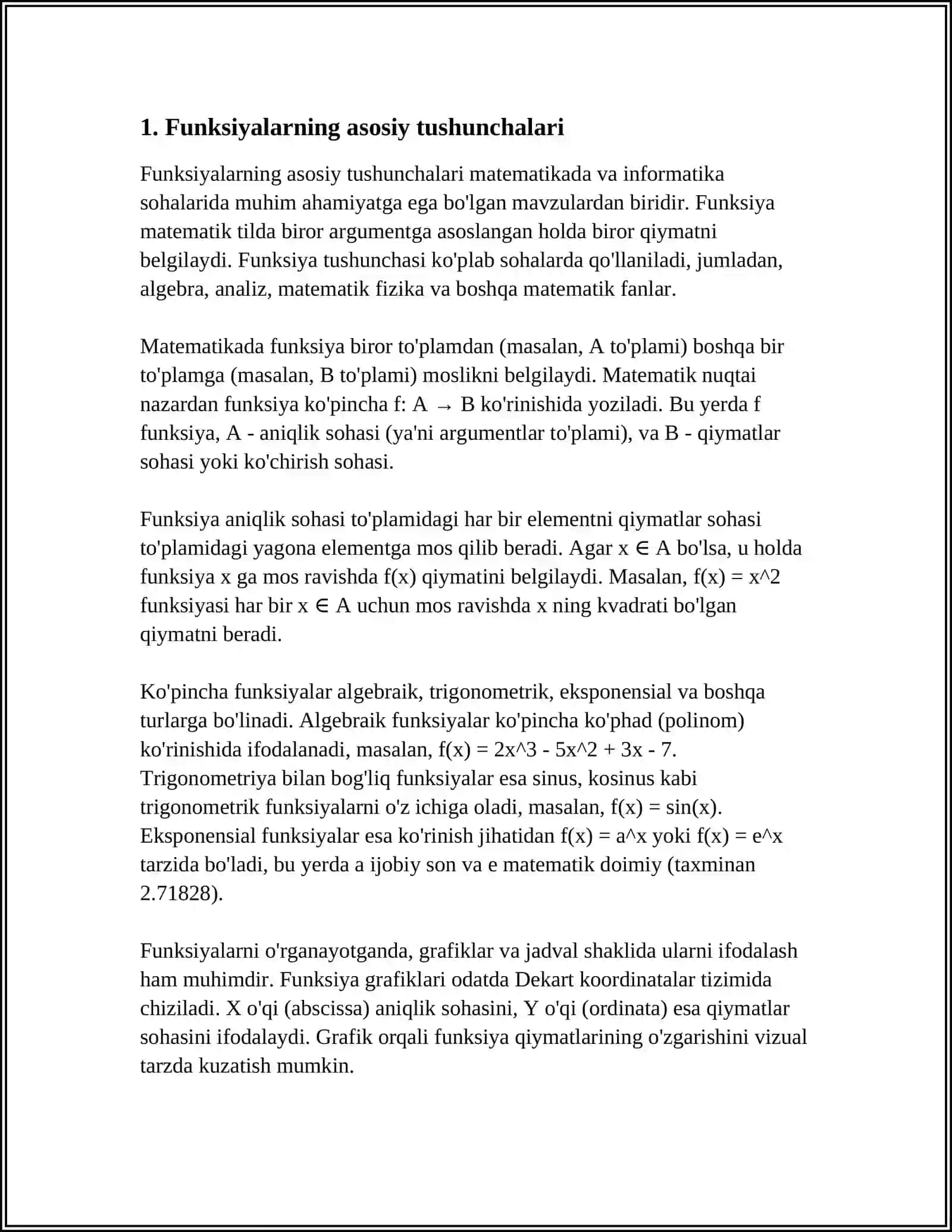 MATEMATIKIK FUNKSIYALAR 3