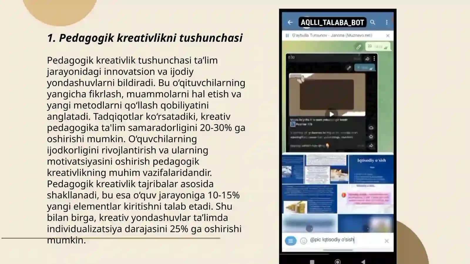 Pedagogik kreativ kompetensiyani shakllantirishning tamoyillari va omillari 3