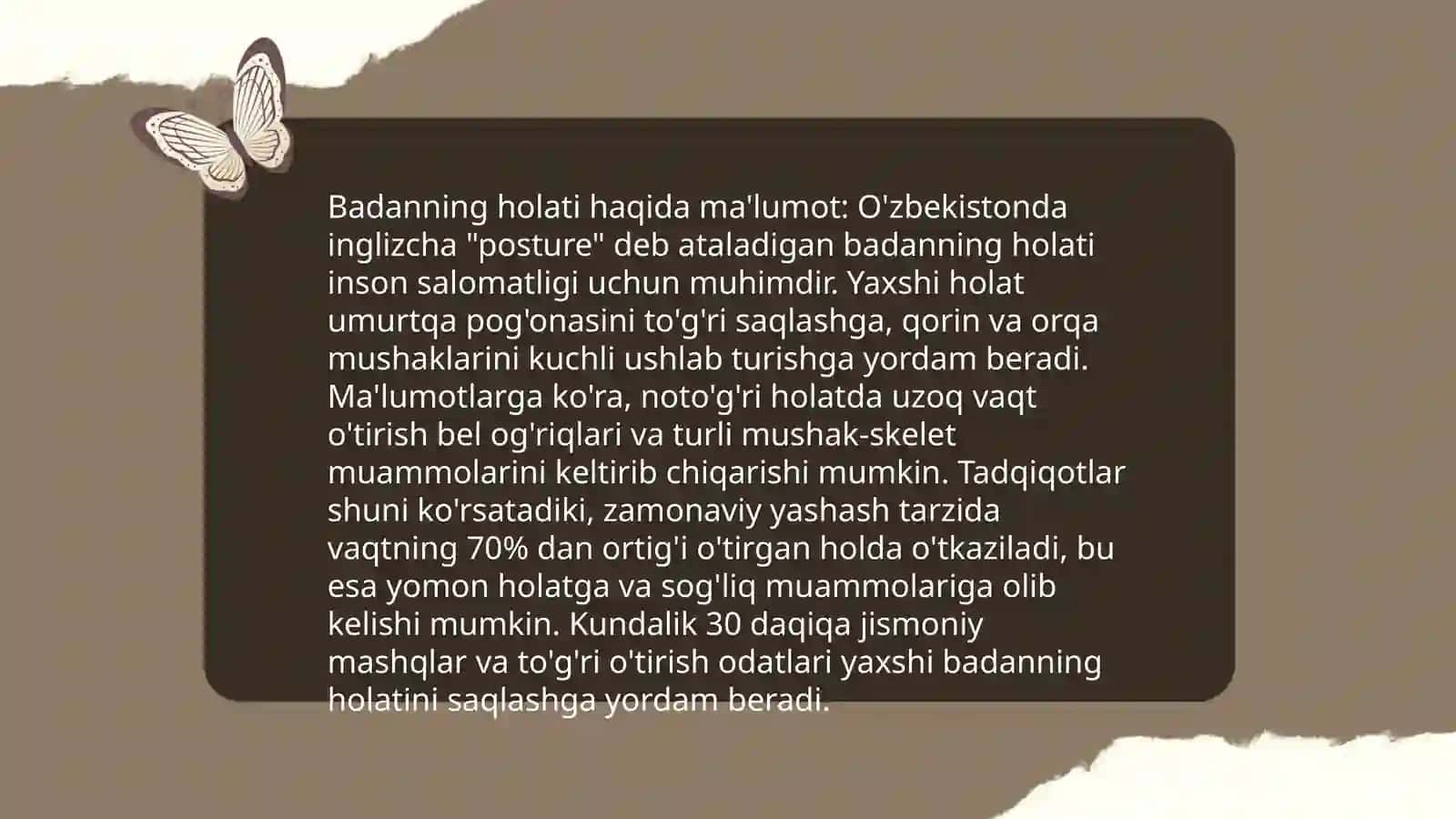 Noverbal muloqot, muloqotni boyituvchi omillar 3