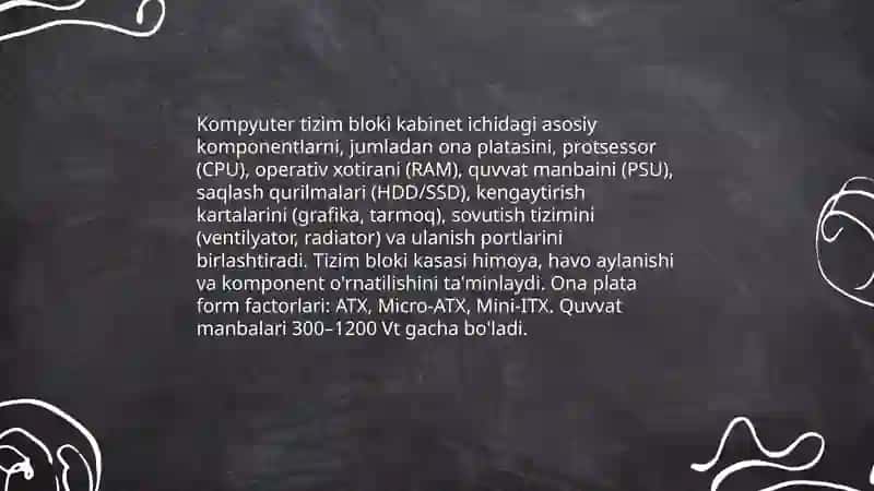 Kompyuter asosiy qurilmalari 3