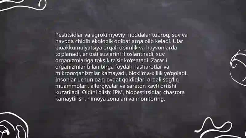Oziq-ovqat ishlab chiqarishning ekologik jihatlari 3