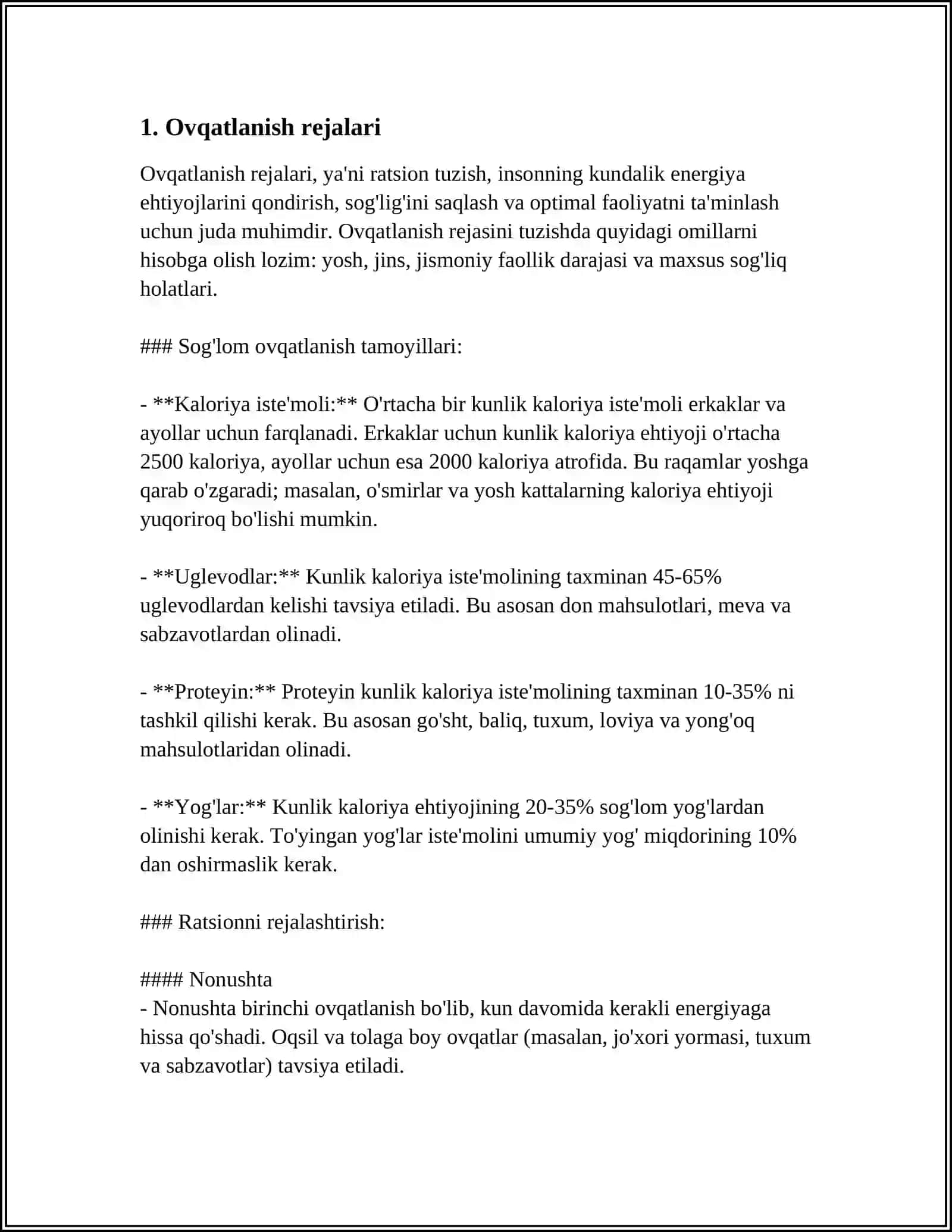 OVQAT VA UNING HAZM BO'LISHI HAQIDA TUSHUNCHA 3