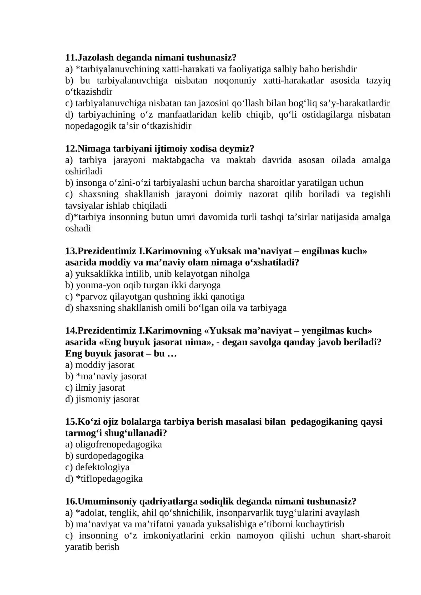 Umumiy pedagogika test variantlari 3