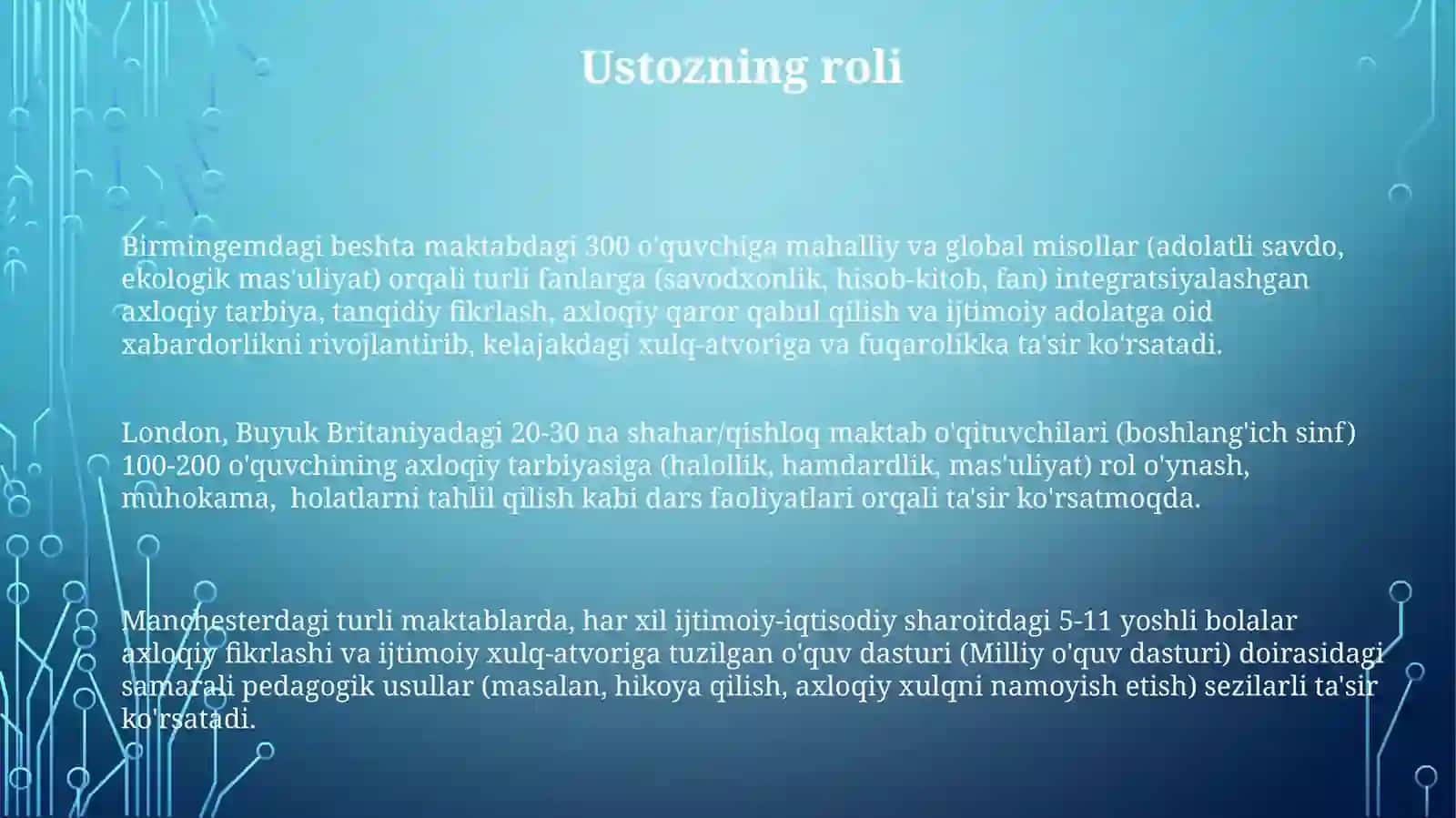Boshlangʻich sinflarda axloqiy tarbiya va ijtimoiy adolat 3