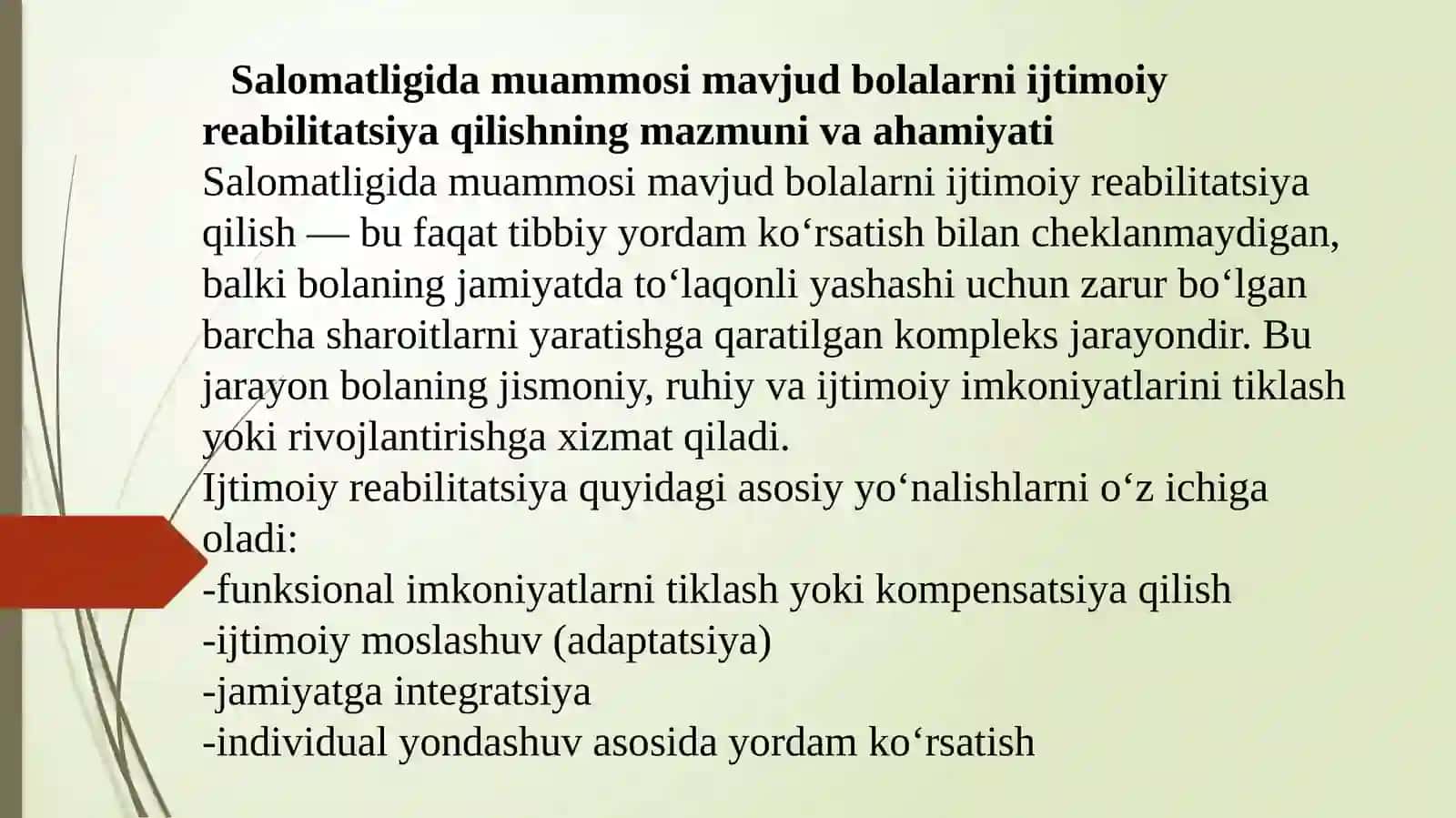 Salomatligida muammosi mavjud bolalarni ijtimoiy reabilitatsiya qilish tizimi va amaliy mexanizmlari 3