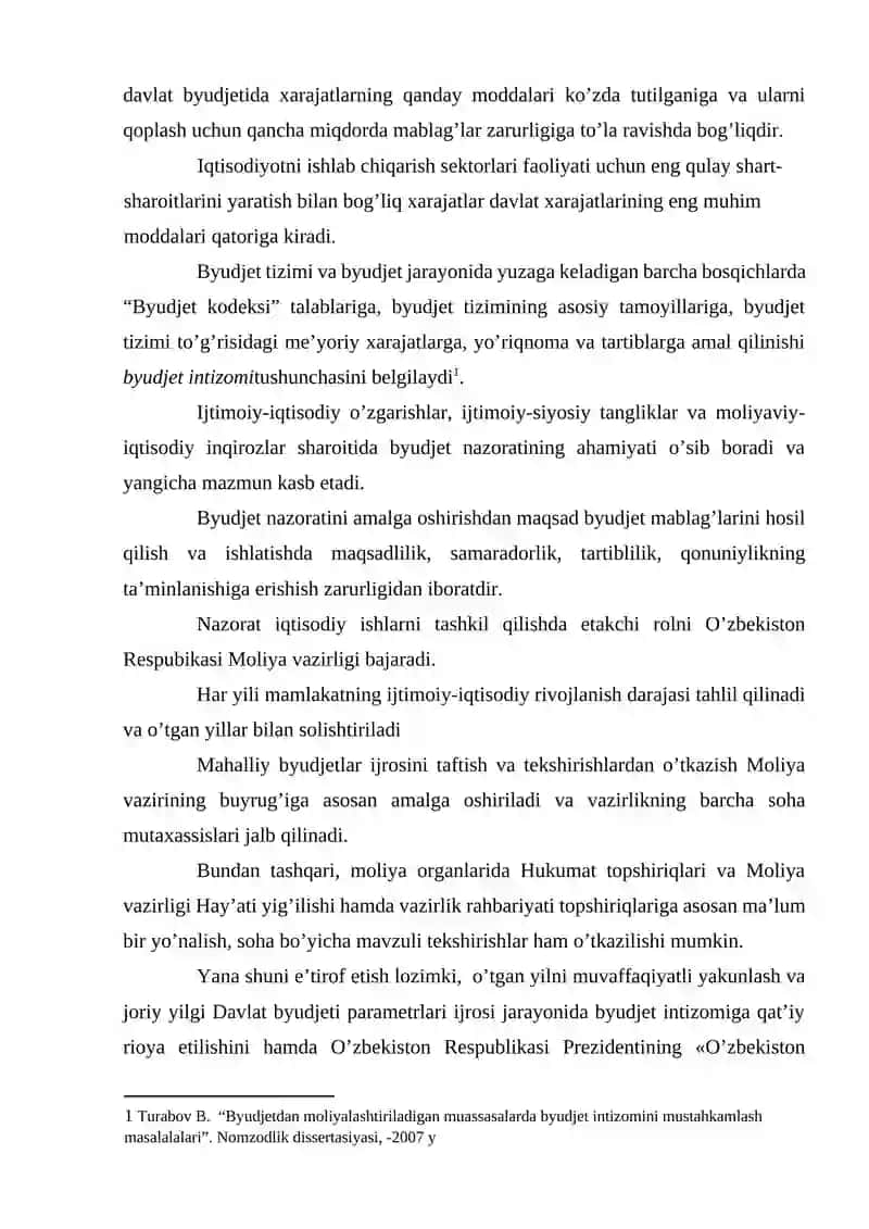 Byudjetni tuzish va ijro etish jarayonini nazorat qilish 3