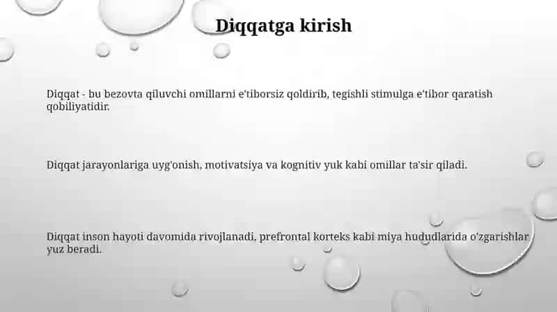 Diqqatning neyrofiziologik xususiyatlari va ontogenezda oʻzgarishi 3