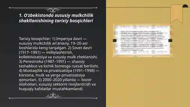 O‘zbekistonda xususiy mulkchilik 3