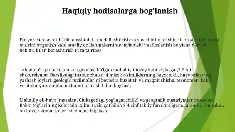3-4-sinflarda "Tabiiy fanlar" darsligi bilan ishlash 3