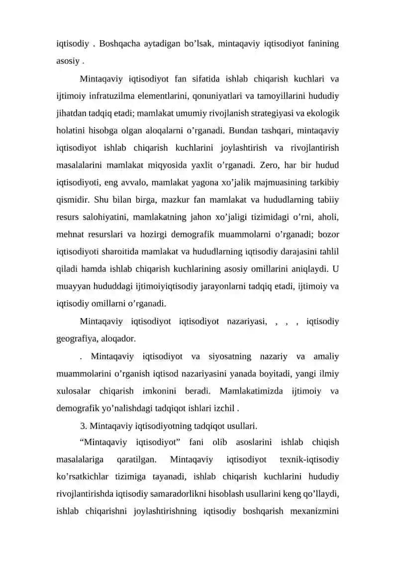 MINTАQАVIY IQTISОDIYOT 3