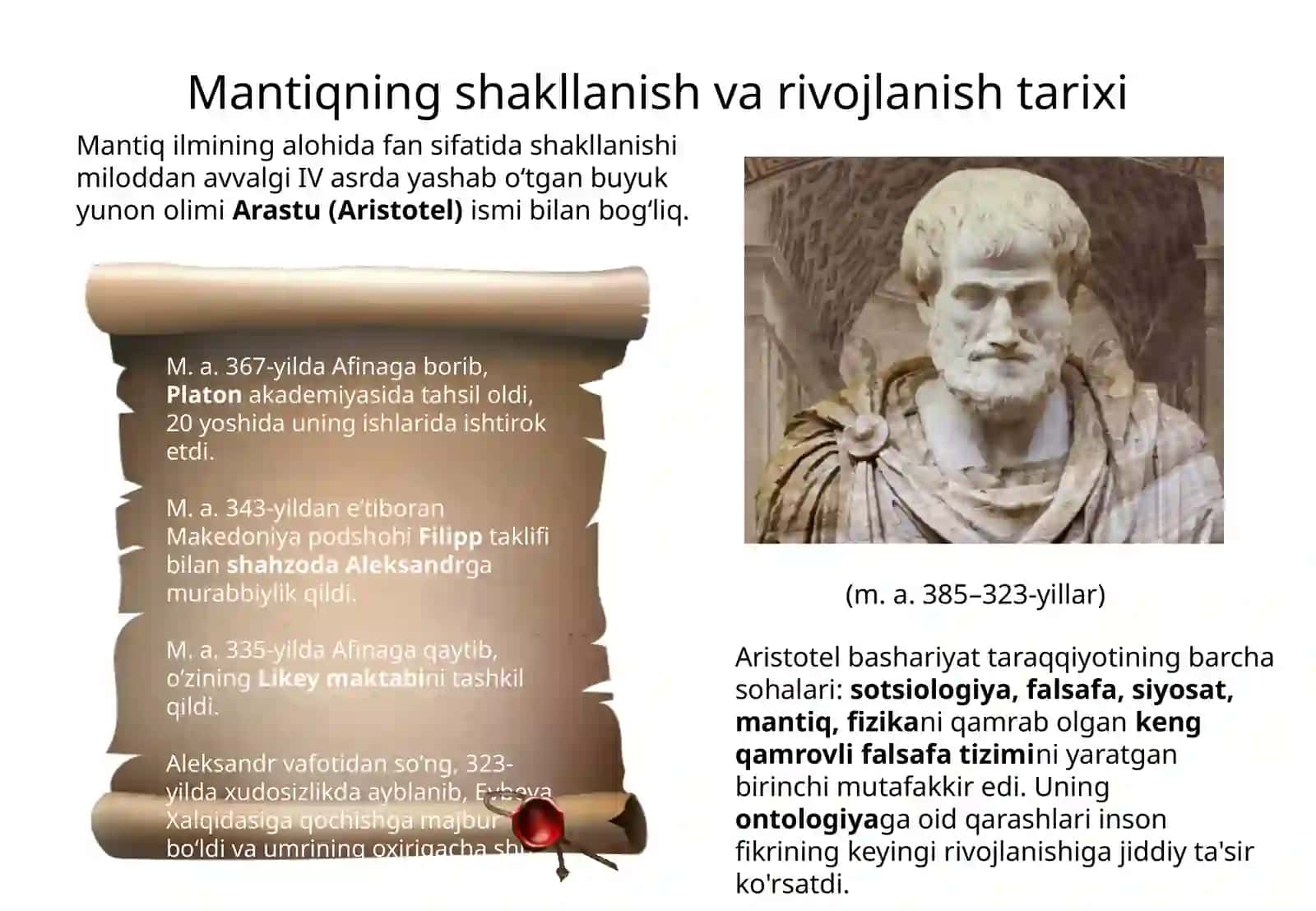 Mantiqiy amallar va elementlar 3