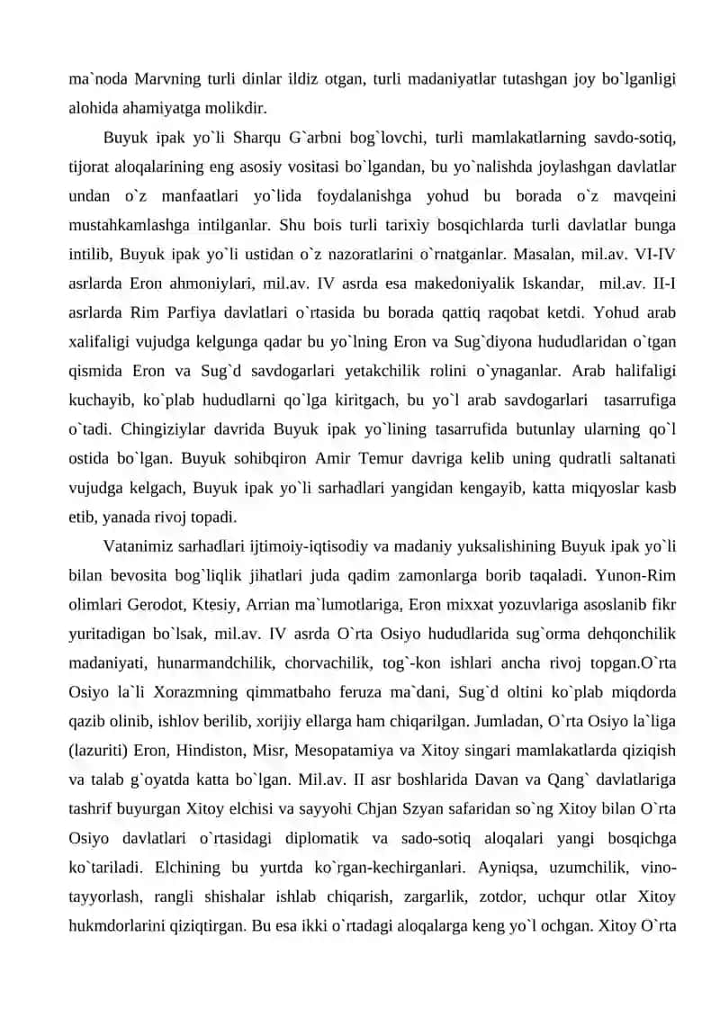 Buyuk ipak yo’li muloqot yo’li 3