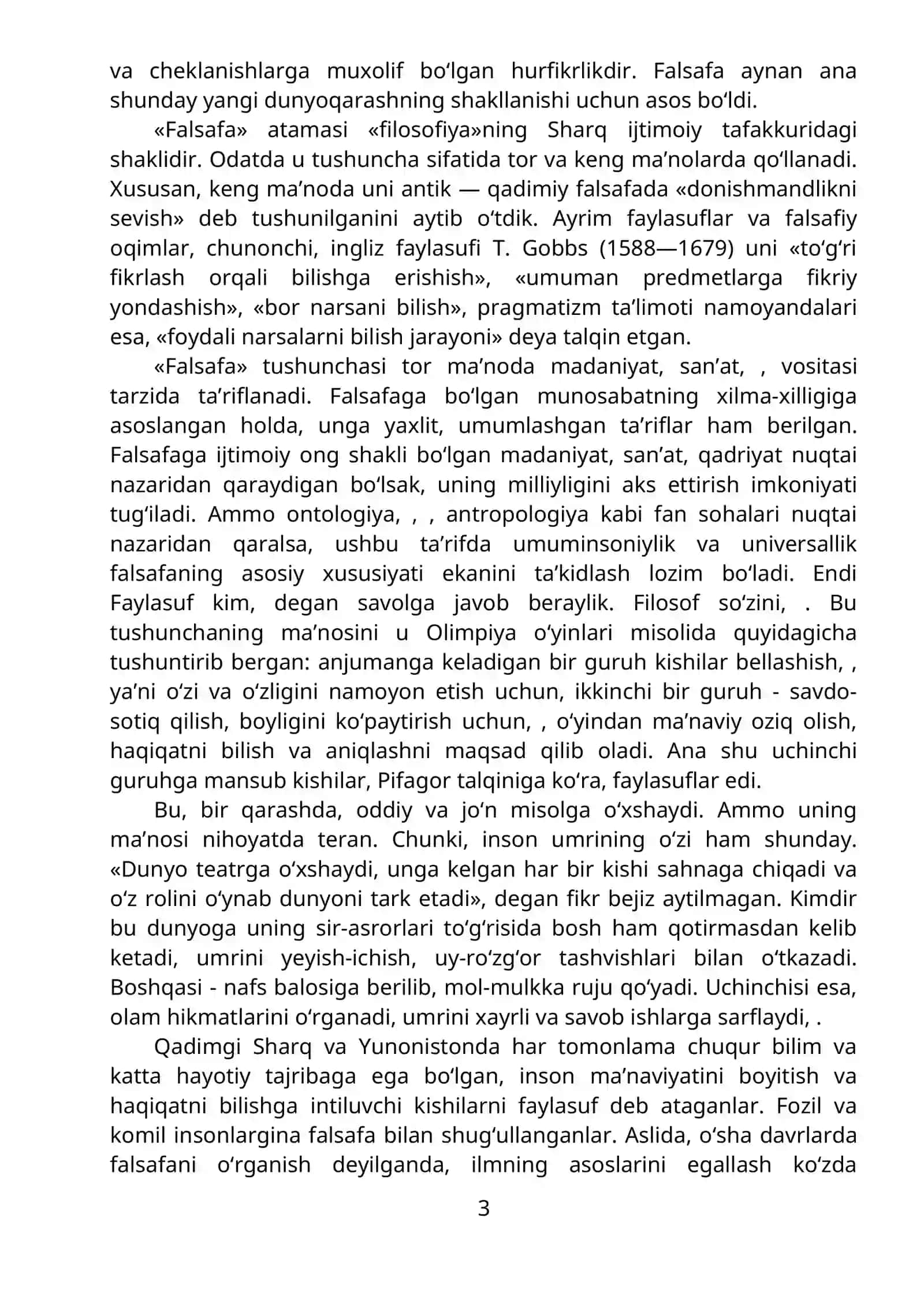 Falsafa fanining predmeti, mazmuni va jamiyatdagi roli 3