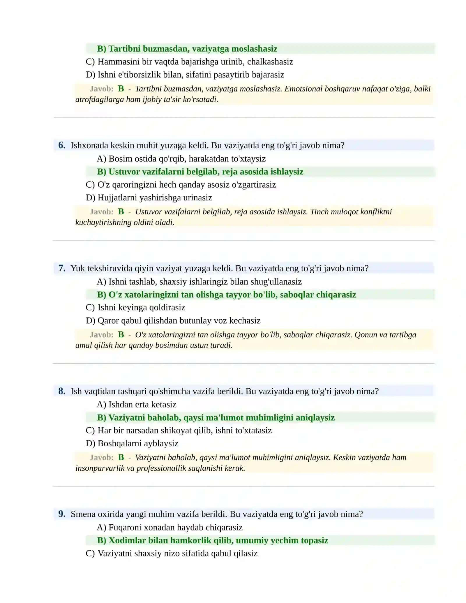 BOJXONA XIZMATIGA ISHGA KIRISH PSIXOLOGIK SINOV Testlari 3