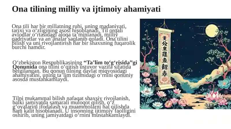 Oʻqish savodxonligining maqsadi. Ona tili va oʻqish savodxonligida badiiy matnlar ustida ishlash 3