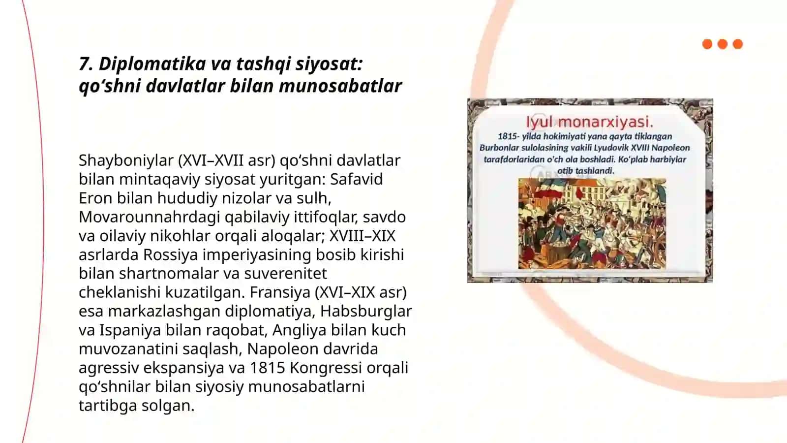 Shayboniylar va Fransiya davlatini taqqoslash 3