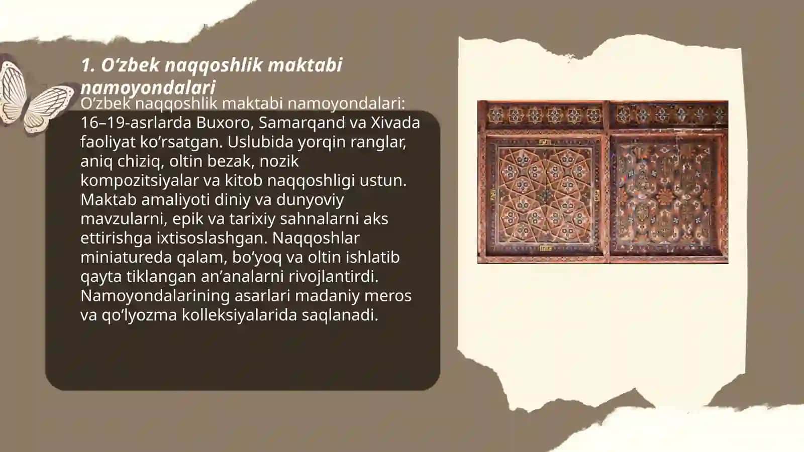 Oʻzbek naqqoshlik maktabi namoyondalari 3