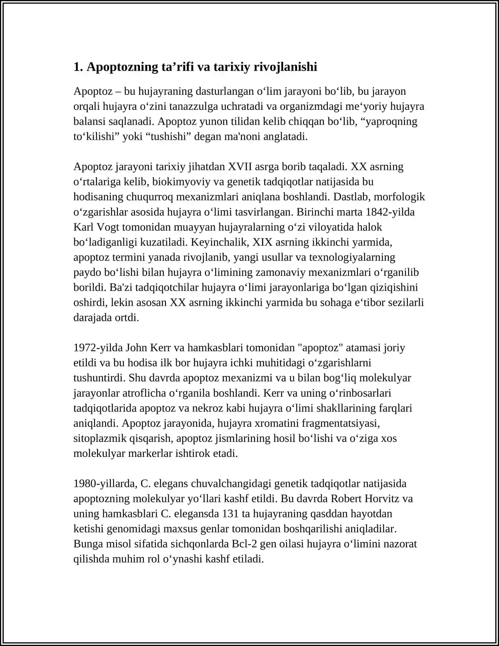 HUJAYRA APOPTOZI VA UNING BIOLOGIK AHAMYATI 3