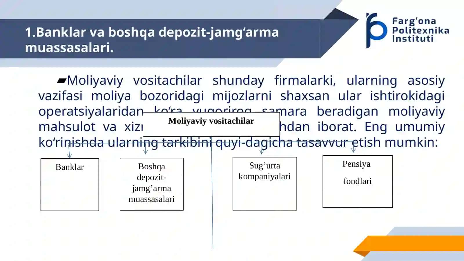 Moliyaviy vositachilar 3