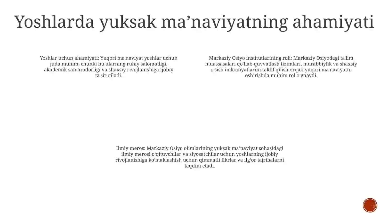Yuksak Ma'Naviyatli Yoshlarni Tarbiyalashda O'Rta Osiyo Allomalari Ilmiy Merosi 3