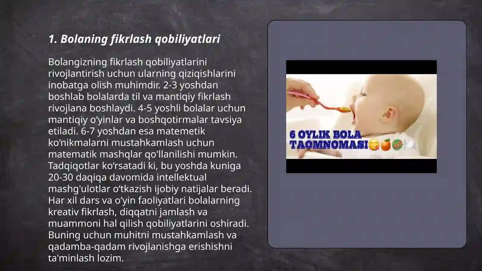 Bolaning qobilyatlari 3