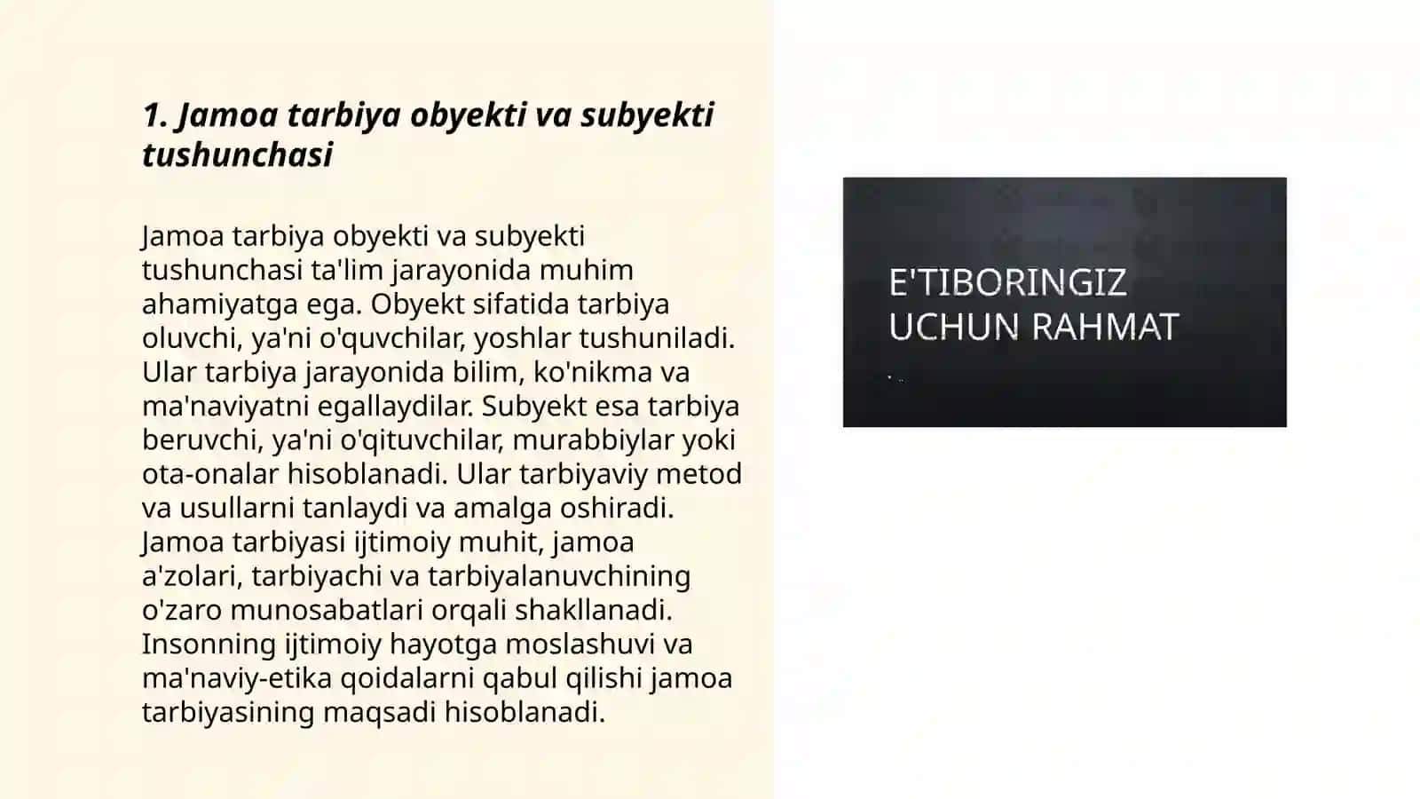 Jamoa tarbiya obyekti va subyekti sifatida 3