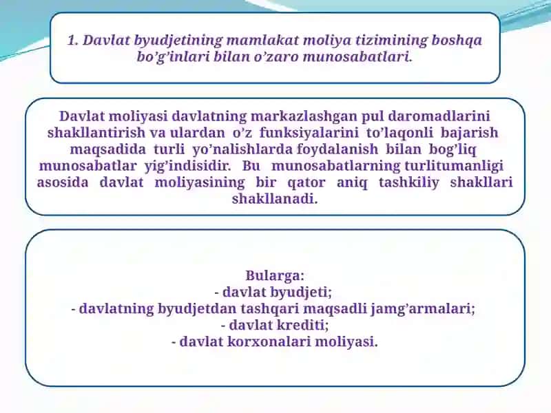 Davlat byudjeti tarkibi va uni takomillashtirish yo’llari 3