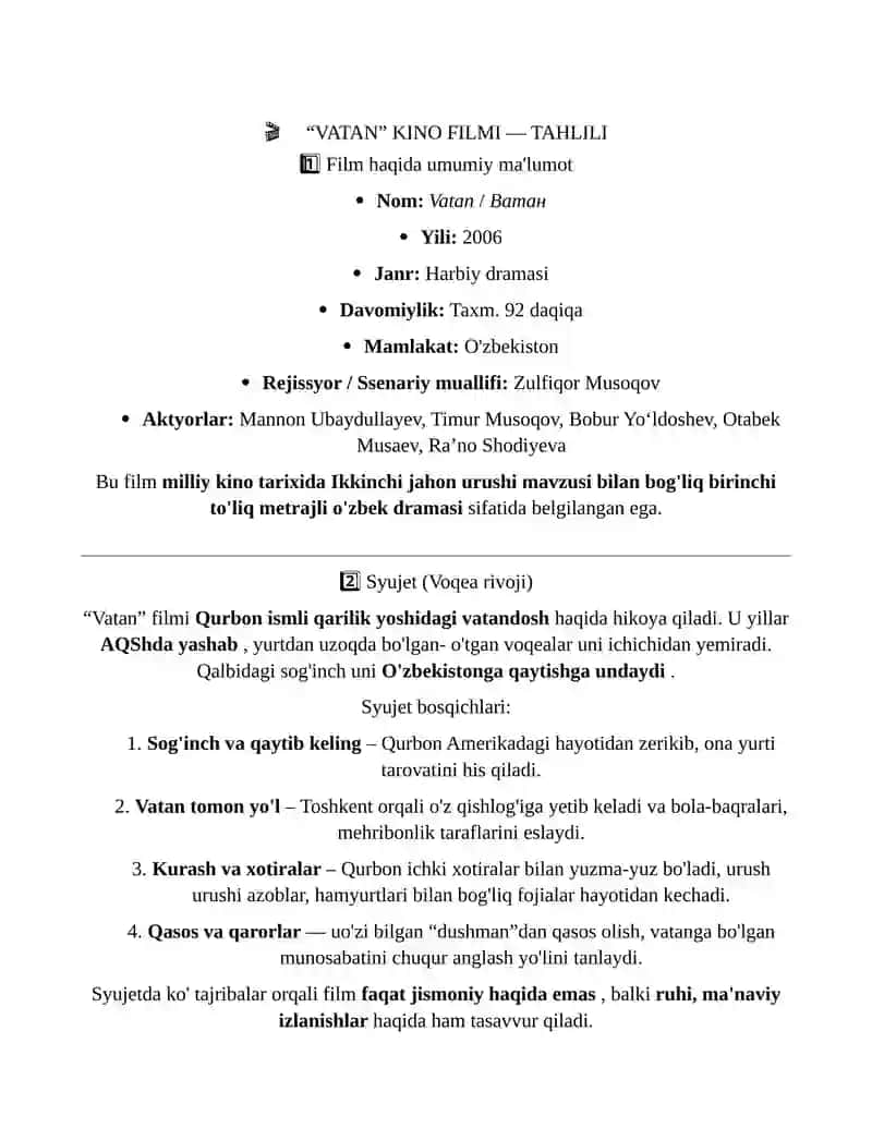 Vatan kinosi selkasi 3