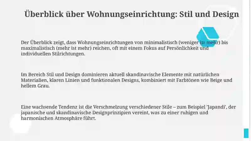 Die Wohnungseinrichtungen 3