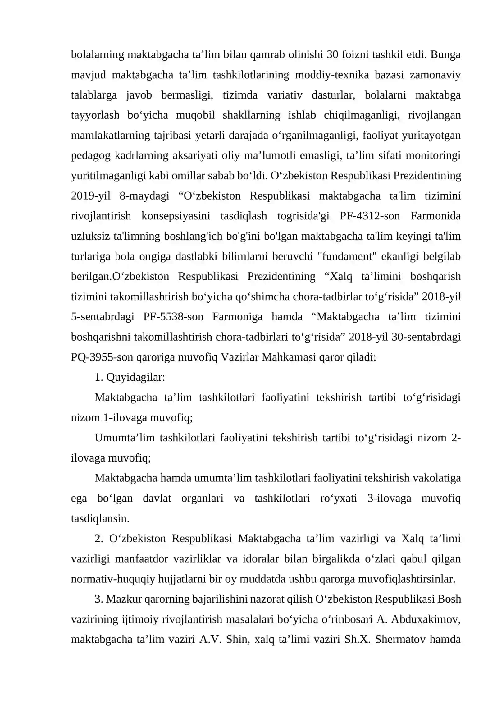 Maktabgacha ta'lim tashkilotlarini tekshirish qilishda yuzaga keladigan muammolar 3