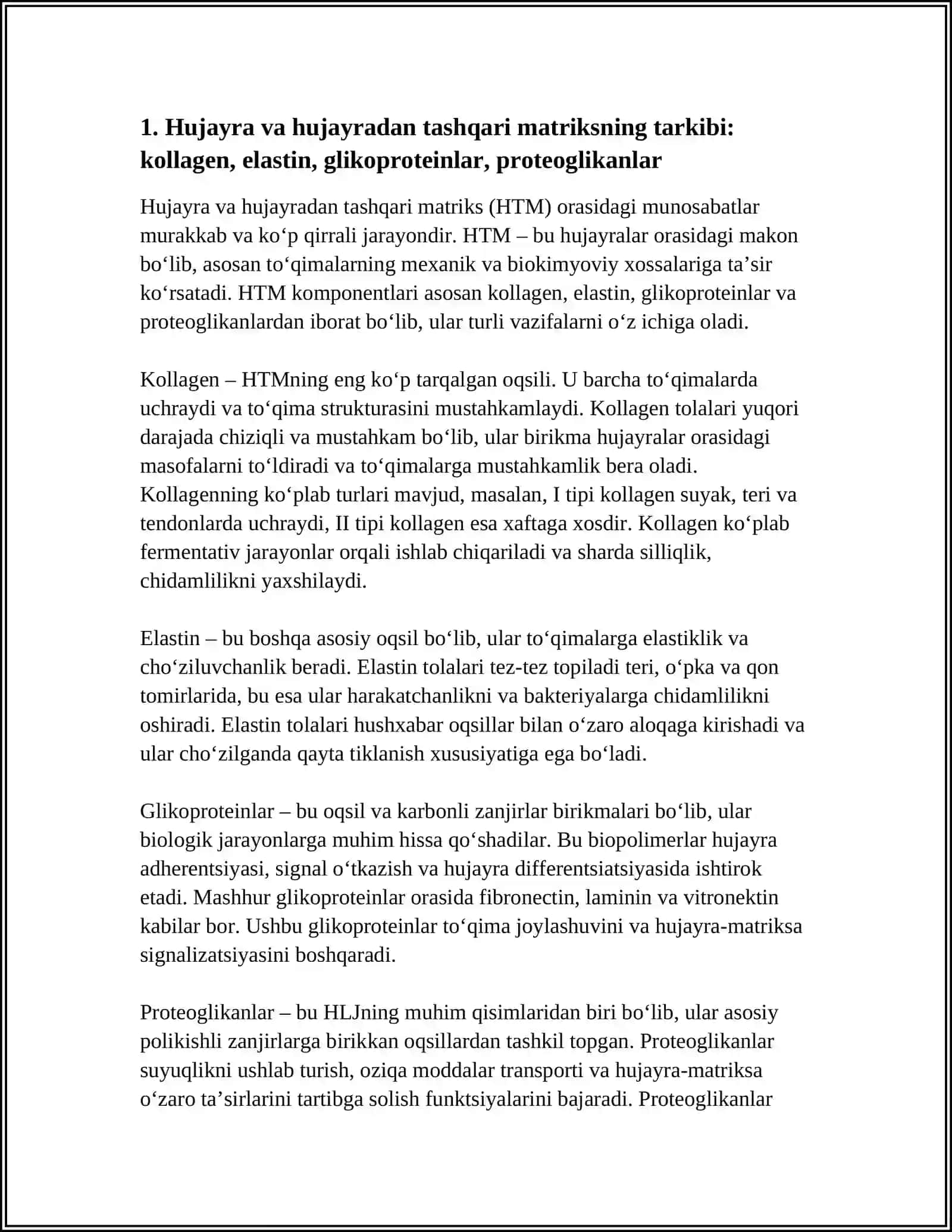 HUJAYRA VA HUJAYRADAN TASHQARI MATRIKS ORASIDAGI MUNOSABATLAR 3