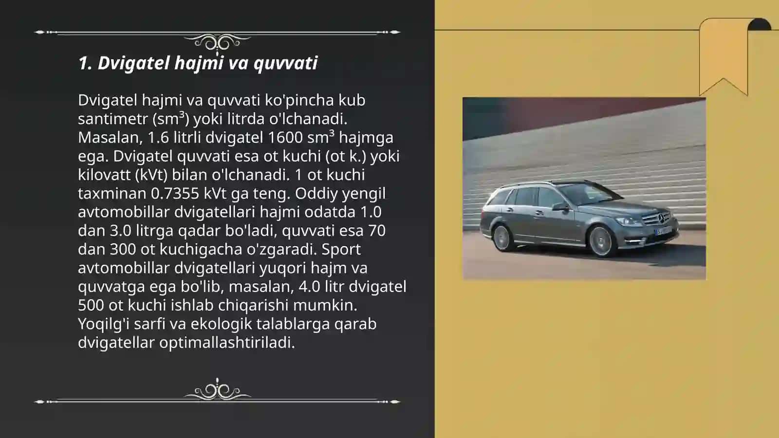 Mercedes C-class va Malibu turbo taqoslash 3