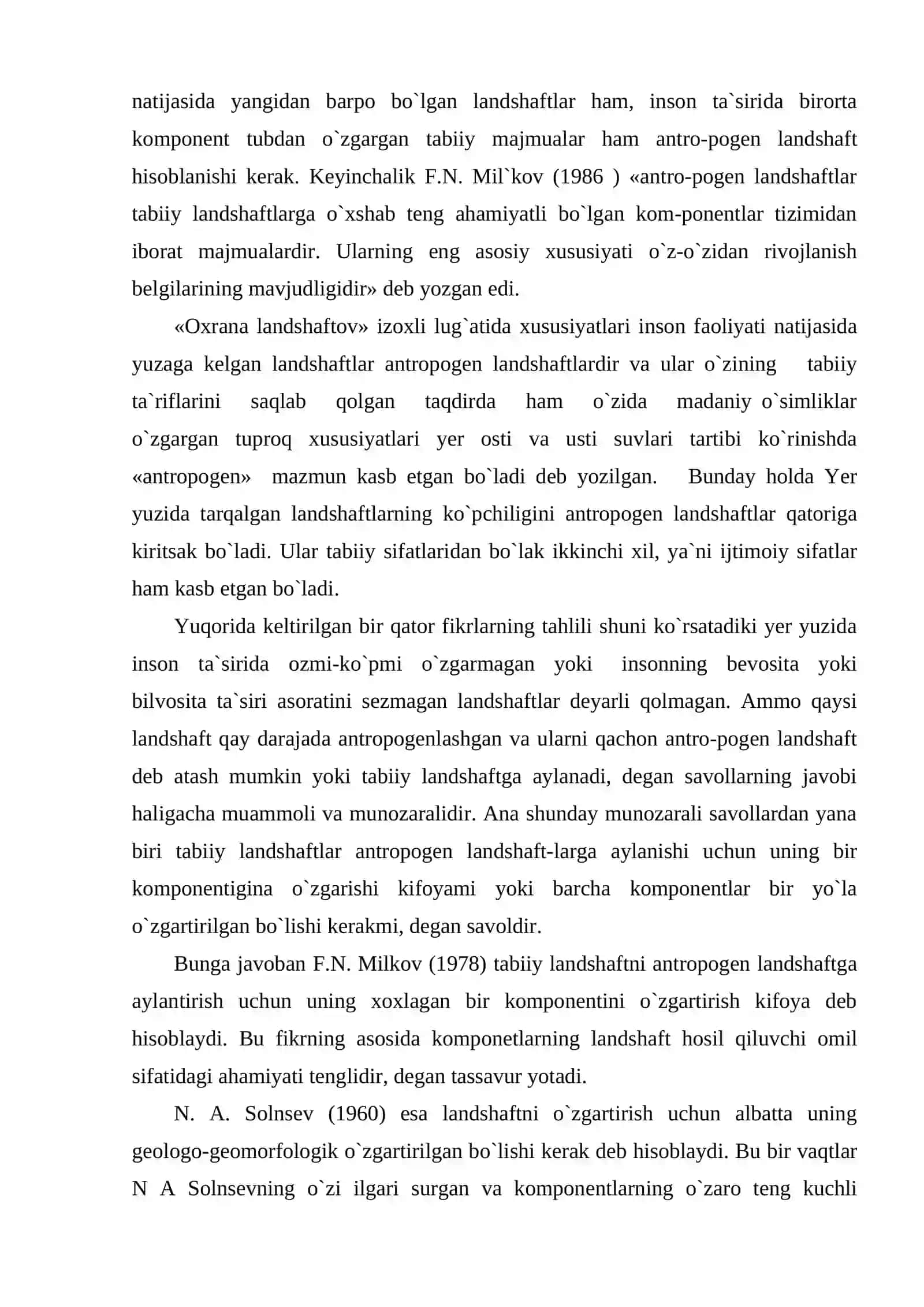 Antropogen landshaftlar va uning tiplari haqida tushuncha 3