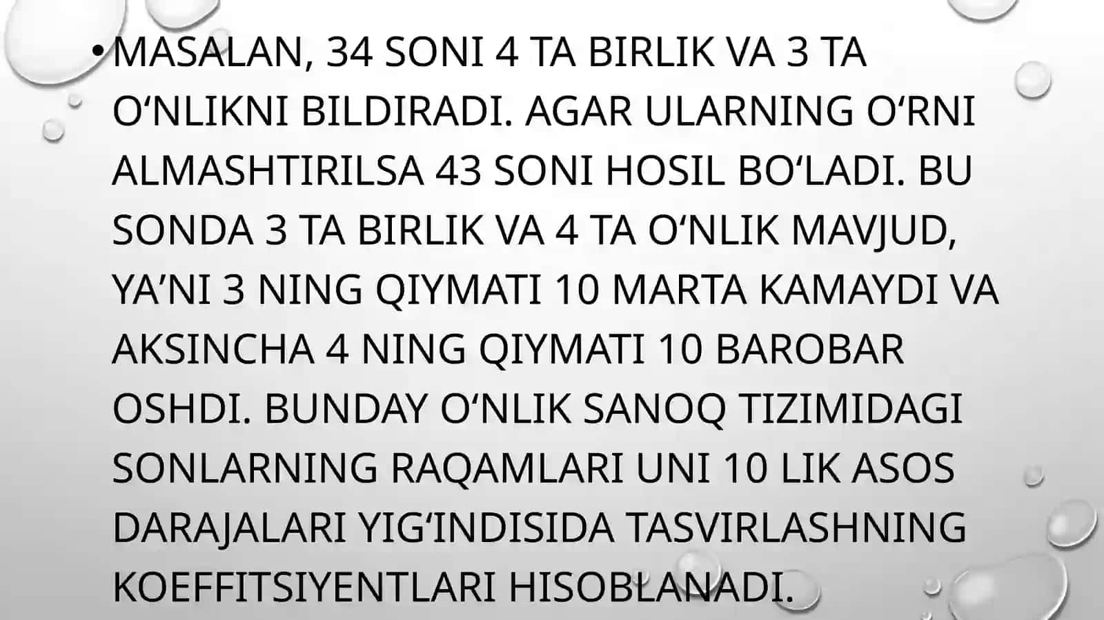 Turli sanoq sistemalarining tarixda qoʻllanishi va ularning ishlash asoslari 3