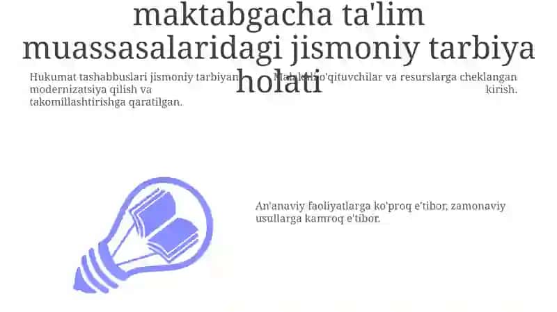 O'zbekistonda maktabgacha taʼlim yoshidagi bolalarga jismoniy tarbiya berish tizimining rivojlanishi 3