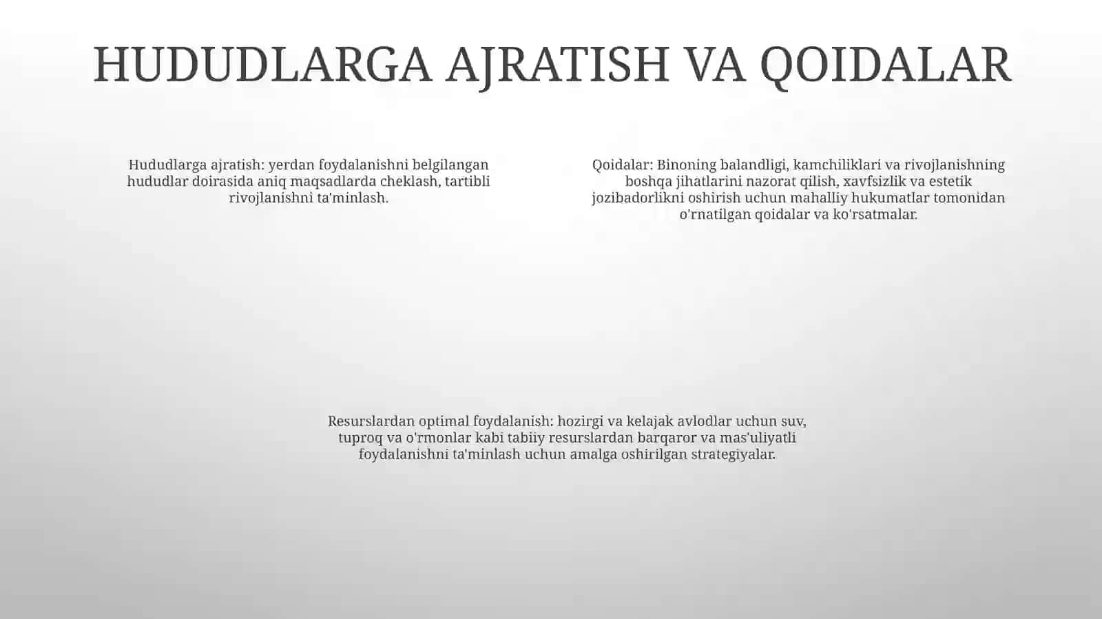 Yer Resurslaridan Oqilona Foydalanish Chora Tadbirlari 3