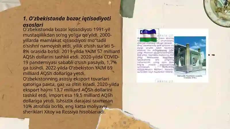 O'zbekistonda bozorni rivojlanishi va xususyatlari 3